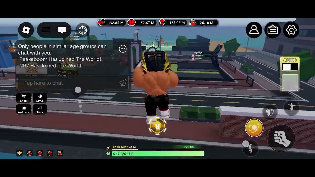 Train to fight (UPD)  i made laggy server free by killing all players #roblox #games #power 
