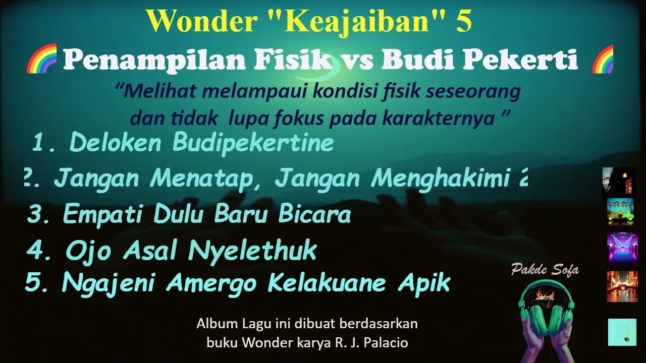 Wonder  Keajaiban  5 | Penampilan vs Budipekerti