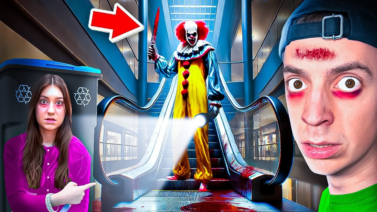 HORROR CLOWN verfolgt uns in EXTREME Hide and Seek! 😭🤡 (Einkaufszentrum)
