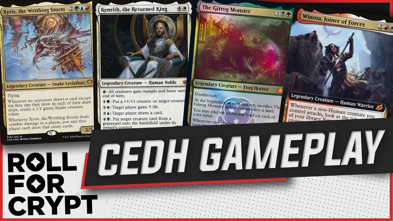 XYRIS vs KENRITH vs GITROG vs WINOTA - Roll For Crypt - cEDH Gameplay