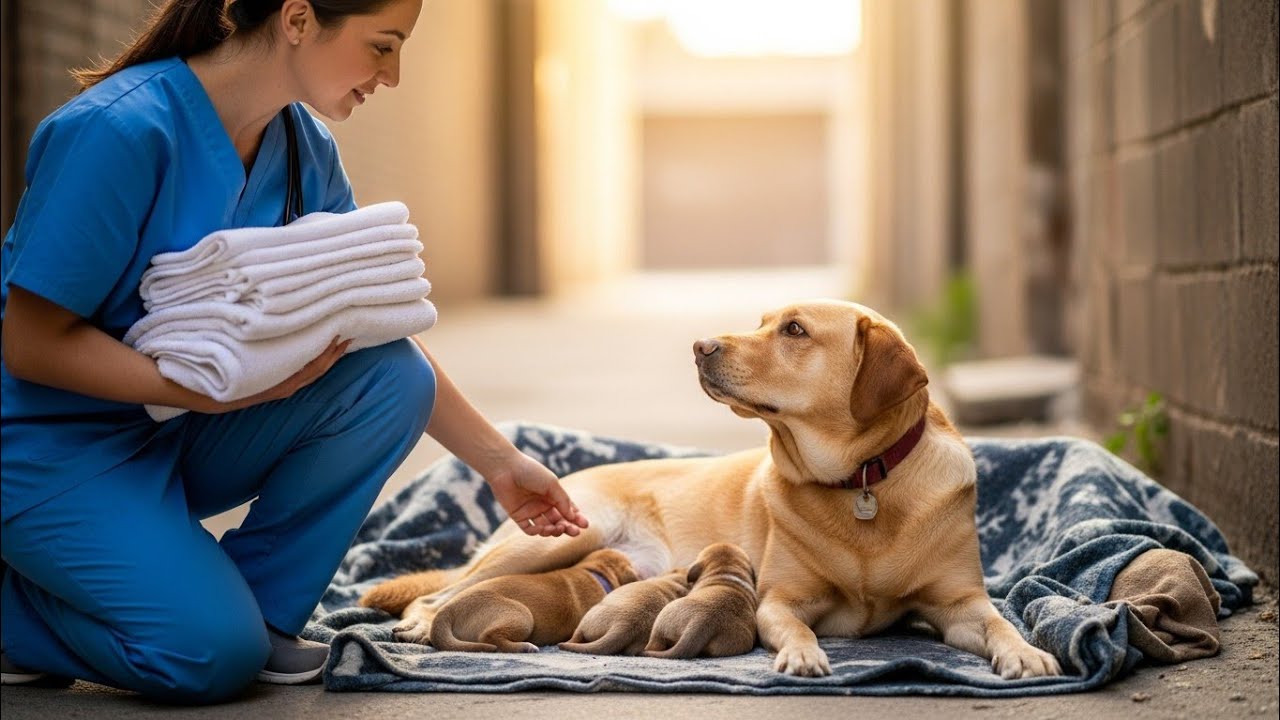 Alone, Pregnant & Hungry — Golden Labrador’s Emotional Rescue Story