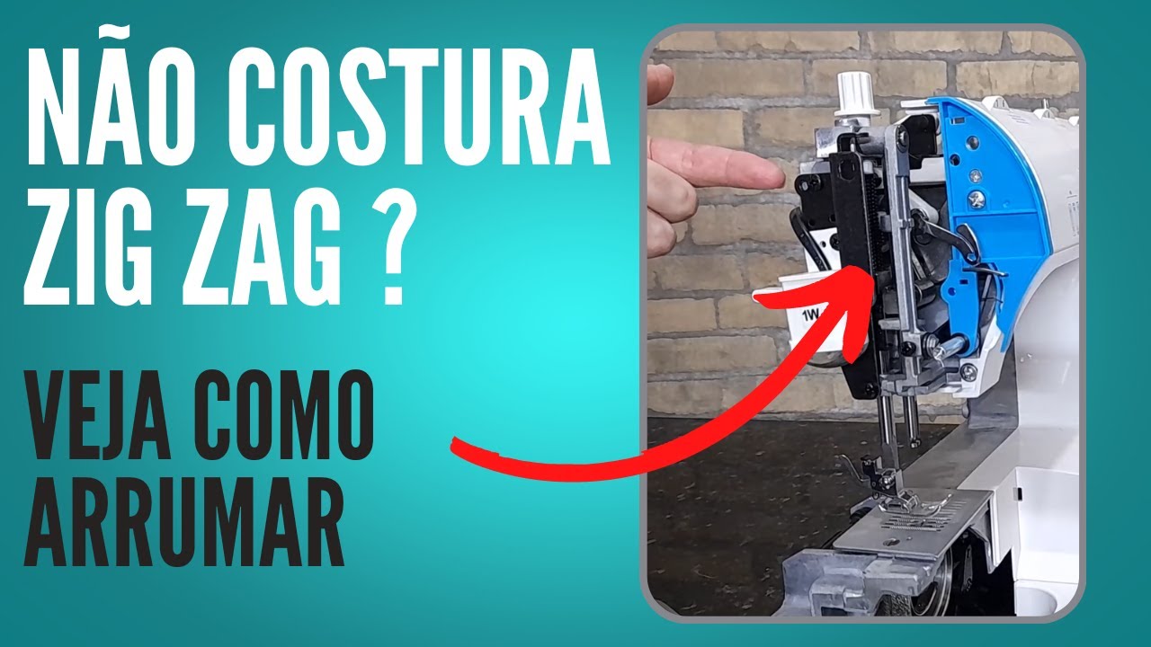 Máquina de costura não está costurando no zig zag?
