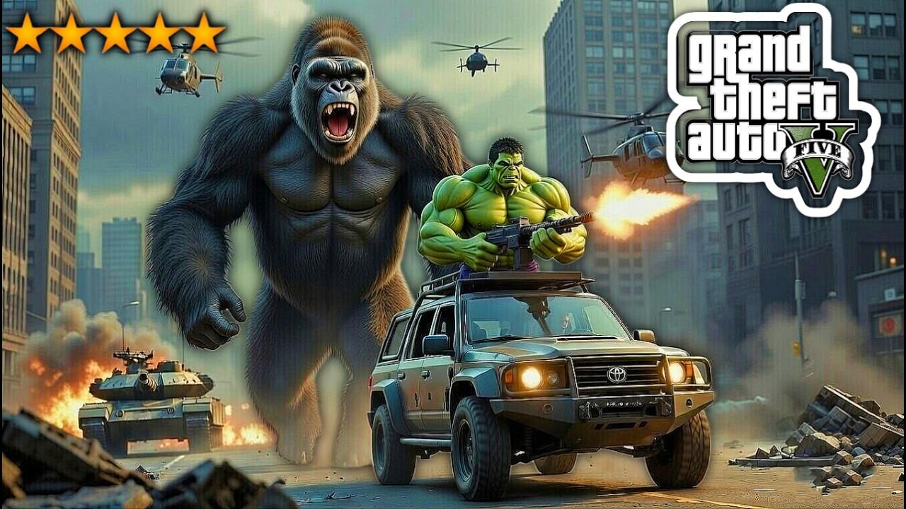GTA 5 Live Can Hulk Kill's Kong.?  322 | SAP Gaming #viral #gameplay #gaming #gta #gta5