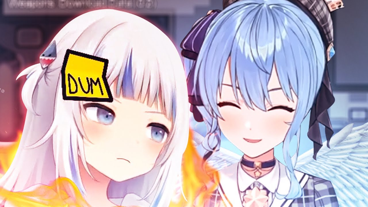 Gawr Gura has a VERY bad day. - Ft. Psychopath Suisei