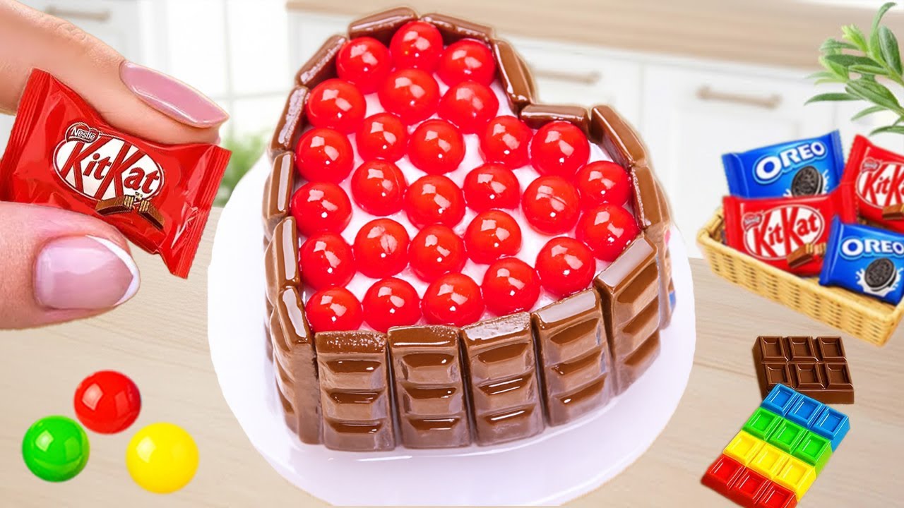 1000+ Satisfying Miniature Chocolate Cake Decorating 🌈🍫 How To Make Rainbow KitKat Cake Dessert