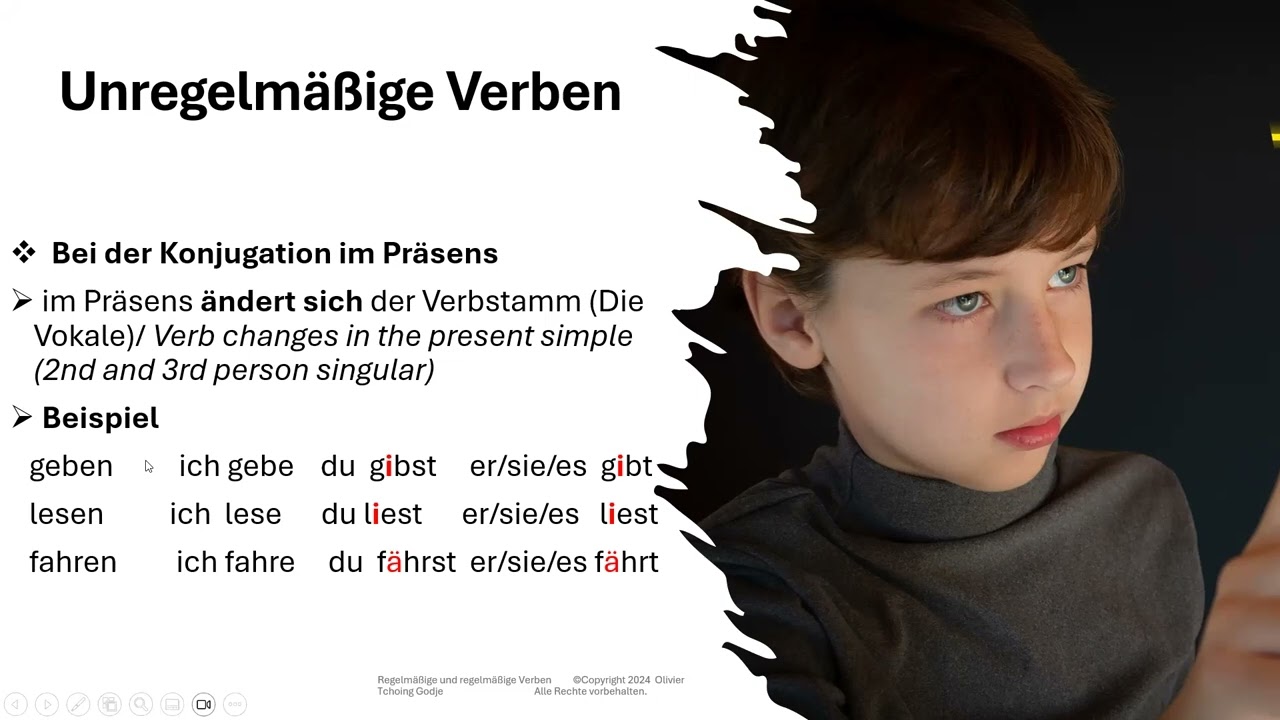 German regular and irregular verbs