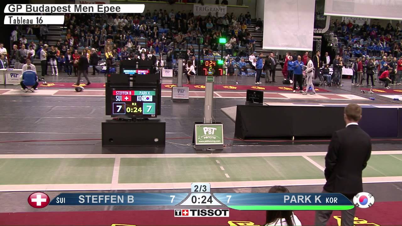 STEFFEN Benjamin SUI vs PARK Kyoungdoo KOR L16 Budapest GP Mar 15, 2015