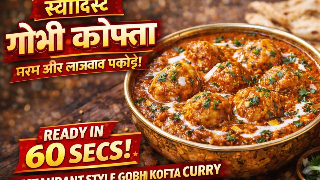 Creamy Gobhi Kofta Curry 😍 | Restaurant Style in 6 minutes #Shorts