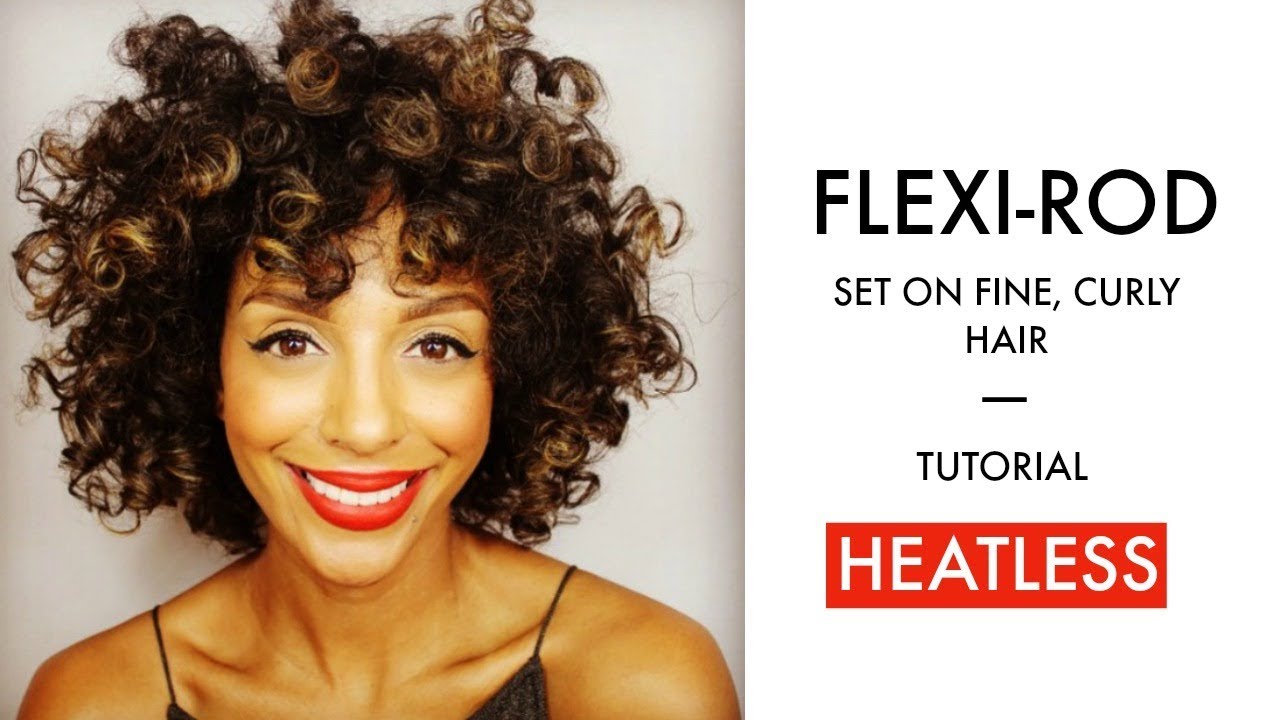 HOW TO: HEATLESS FLEXI-ROD SET ON FINE, CURLY HAIR | DISCOCURLSTV
