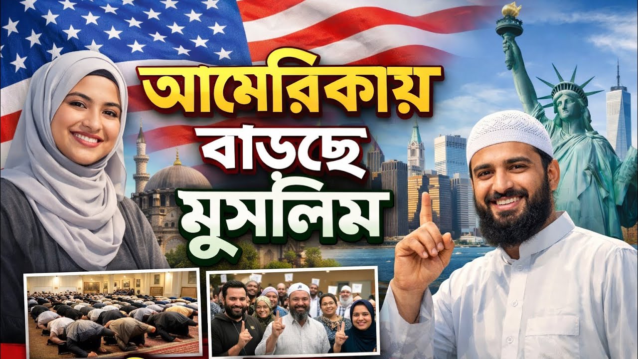 রমজানে মাসে বেশি মানুষ ইসলাম গ্রহণ করে আমেরিকায়!  দেখুন মসজিদের আবেগঘন দৃশ্য