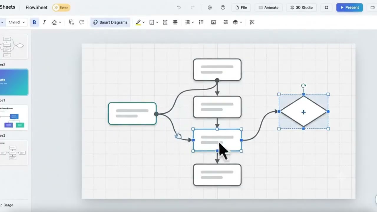 Build Beautiful Slides Instantly &mdash; Free Browser Slide Editor | FlowSheets by AKP Labs