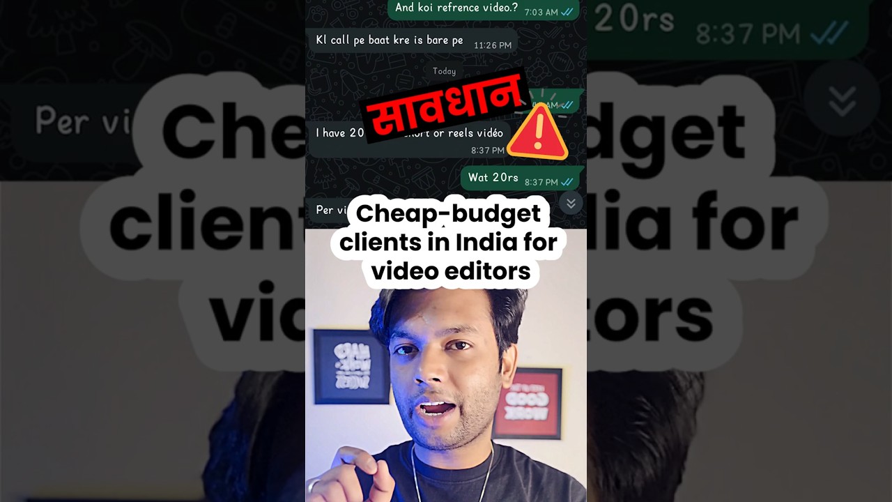 The Dark Reality of Indian Clients | Every Video Editor Must Watch 