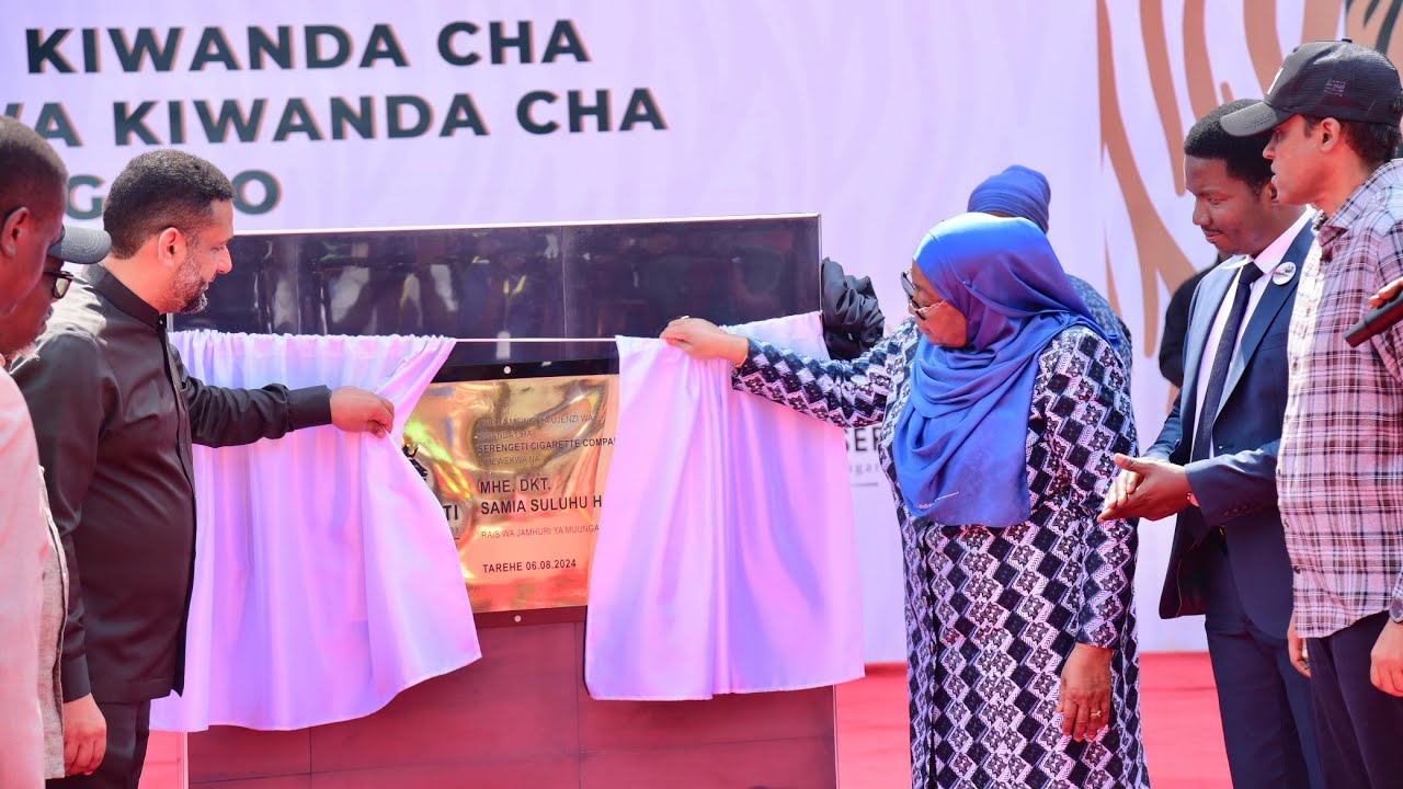 RAIS SAMIA AWEKA JIWE LA MSINGI KIWANDA CHA SIGARA MOROGORO.