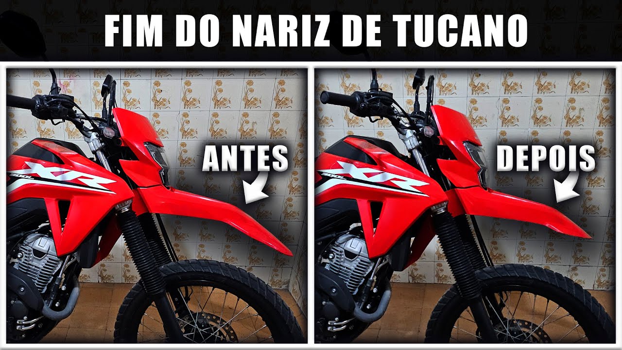 CORTEI O PARALAMA DA TORNADO 300 - NARIZ DE TUCANO