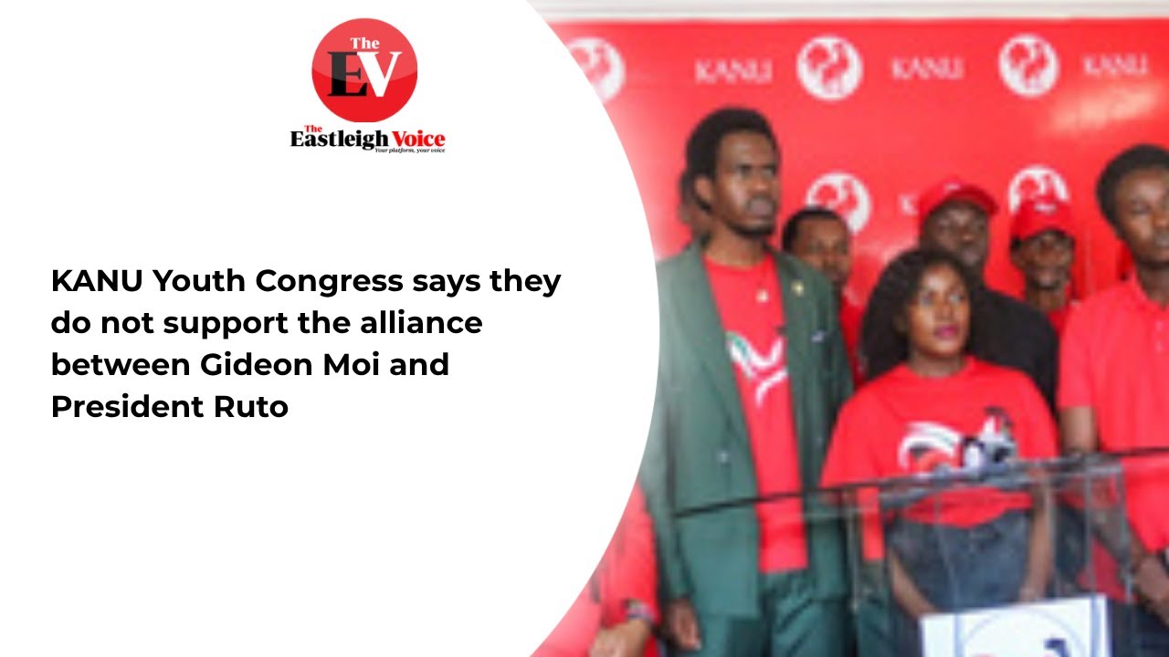 KANU Youth Congress says they do not support the alliance between Gideon Moi and President Ruto.