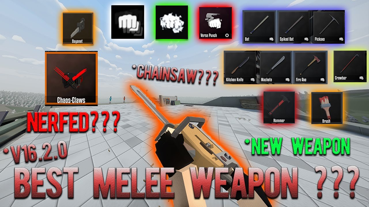 Gorebox V16.2 Which Melee Weapon is The Best (Revisit) ??? 🤔🤔🤔