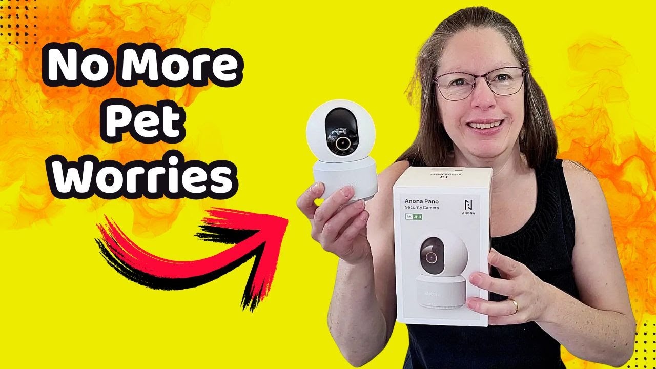 4K Indoor Security Camera with Auto Tracking: Pet Cam + Baby Monitor Features (No Subscription!)