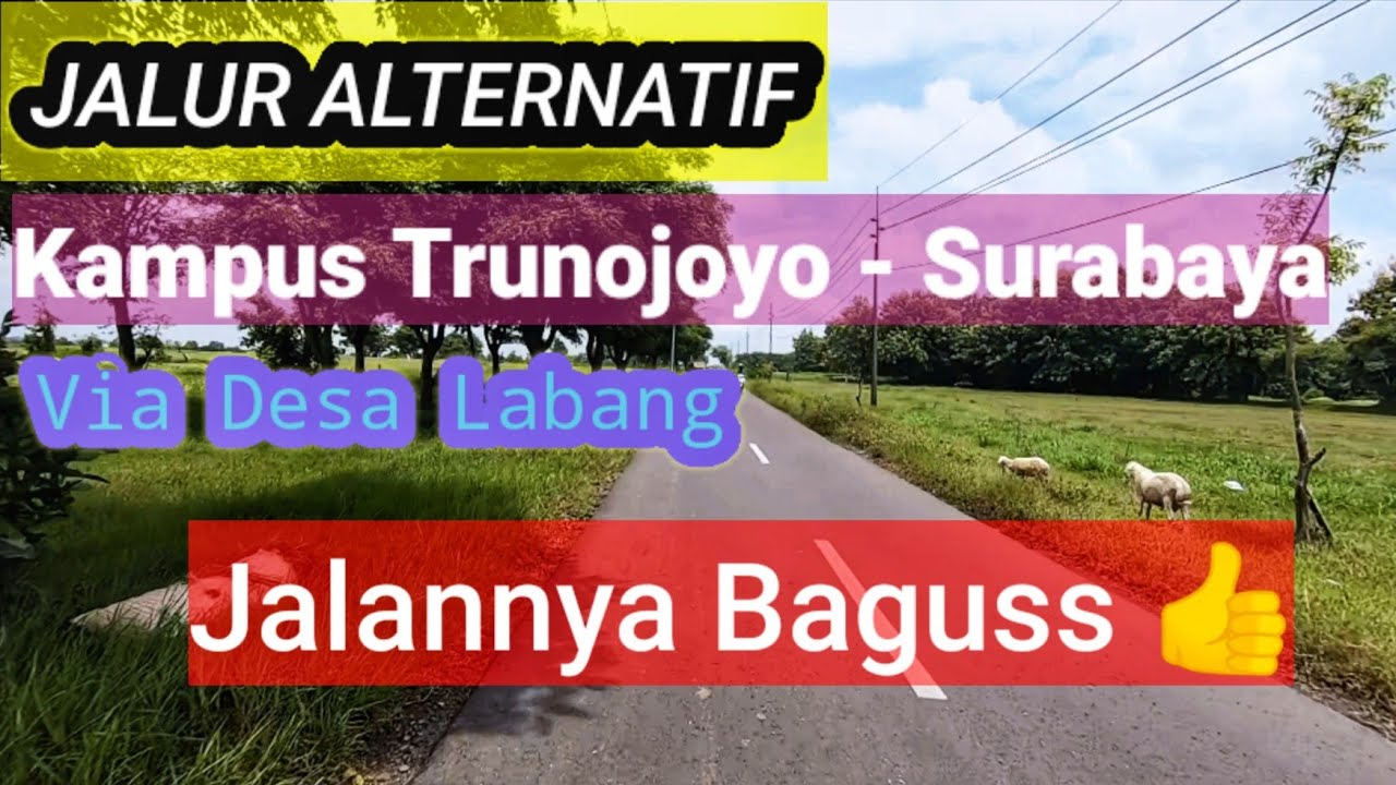 JALUR ALTERNATIF DARI KAMPUS TRUNOJOYO MENUJU SURABAYA || LANGSUNG TEMBUS TOL SURAMADU || MOTOVLOG