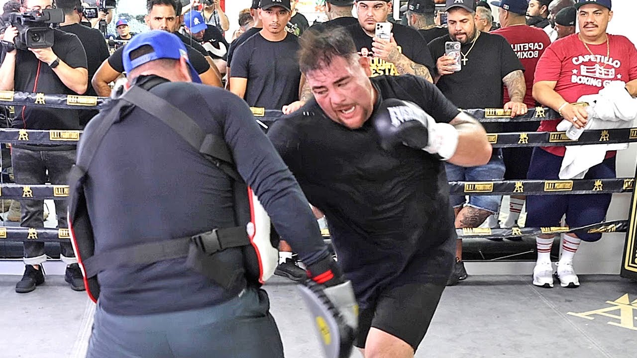 ANDY RUIZ JR SCARY RIB BREAKING BODY SHOTS - SHOWING KNOCKOUT POWER TRAINING FOR LUIS ORTIZ