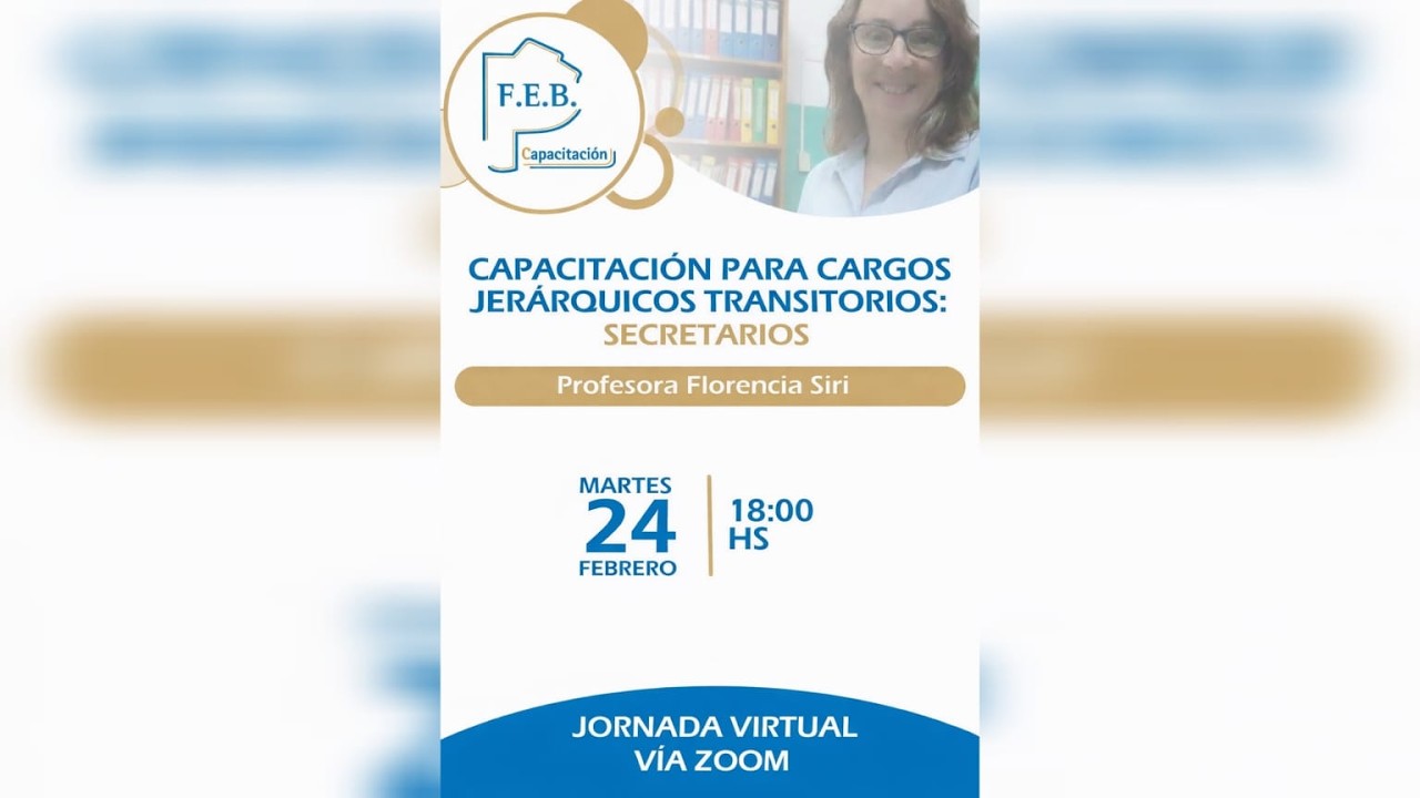 Capacitación para Cargos Jerárquicos Transitorios: Secretarios