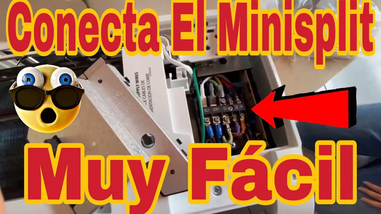 Como Conectar Un Minisplit Marca Mabe De 12000 BTU  1 Tonelada Del Evaporador A La Condensadora 🔧🪛👌
