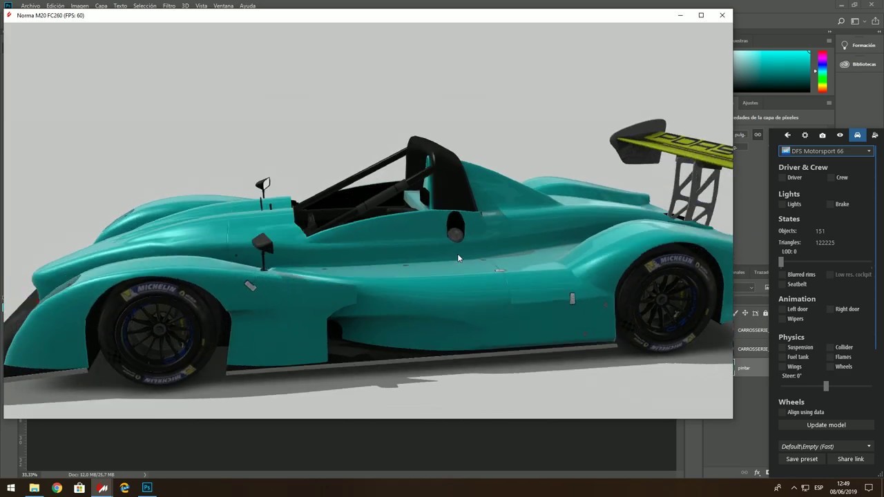 Como crear plantillas para skins en Assetto Corsa con Content Manager