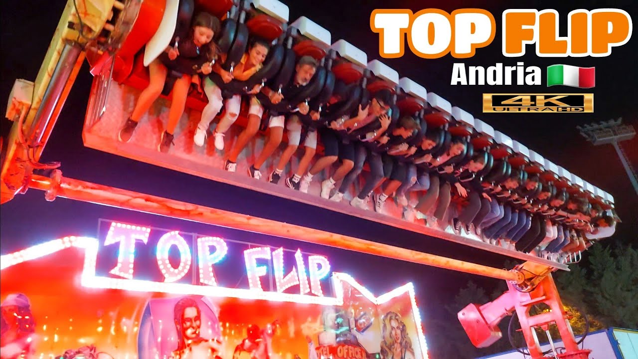 TOP FLIP Giostre  🇮🇹 Lunapark 4k