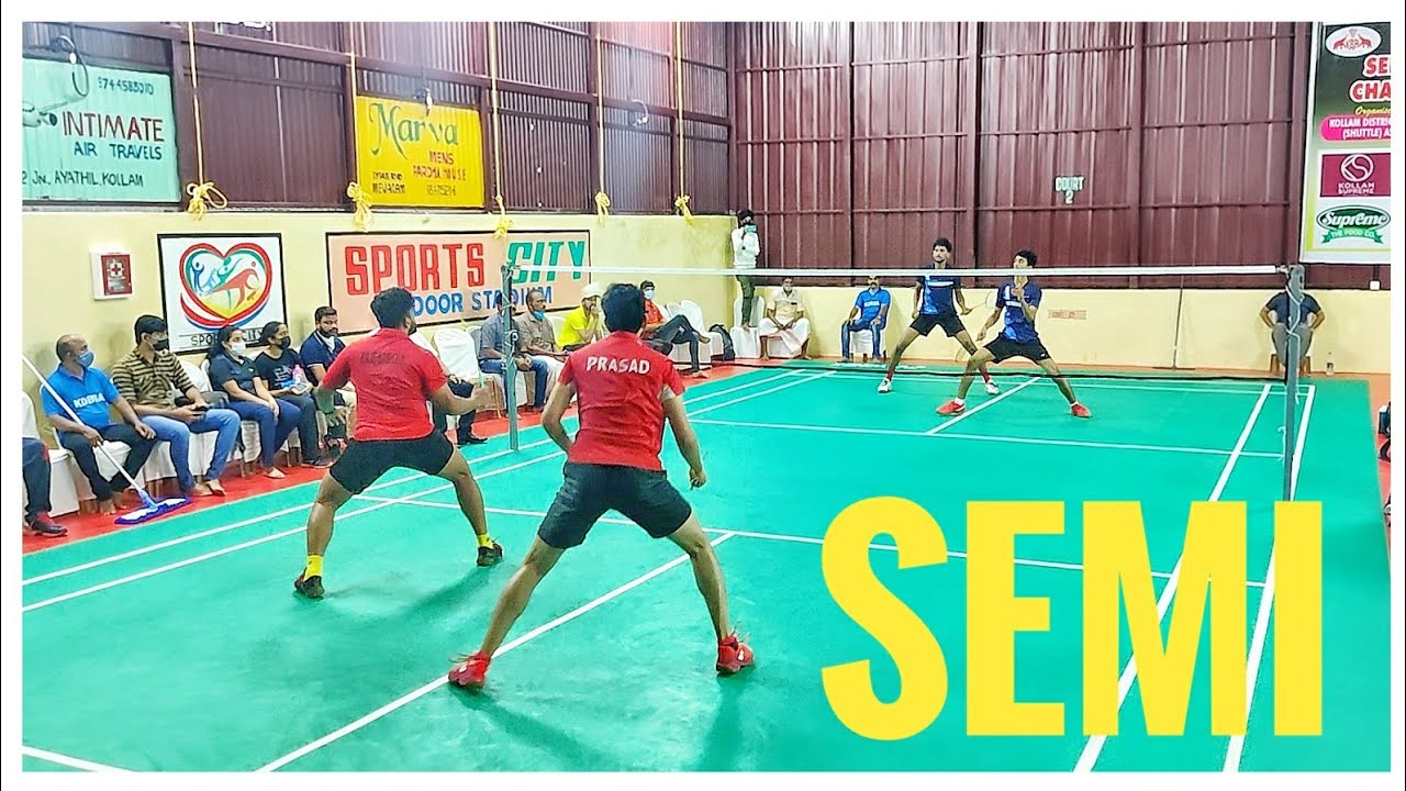 SHYAMPRASAD/VISHNU RAJENDRAN VS BENSON/NAVANEETH:KERALA STATE SENIOR BADMINTON DOUBLES SEMIFINAL2021