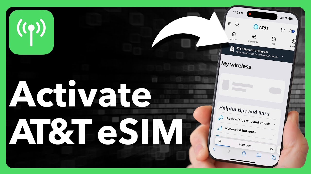 Как активировать eSIM AT&T