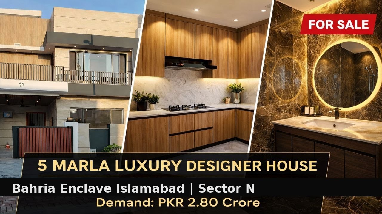 5 Marla Designer House for Sale | Bahria Enclave Islamabad Sector N | Demand 2 Crore 80 Lakh