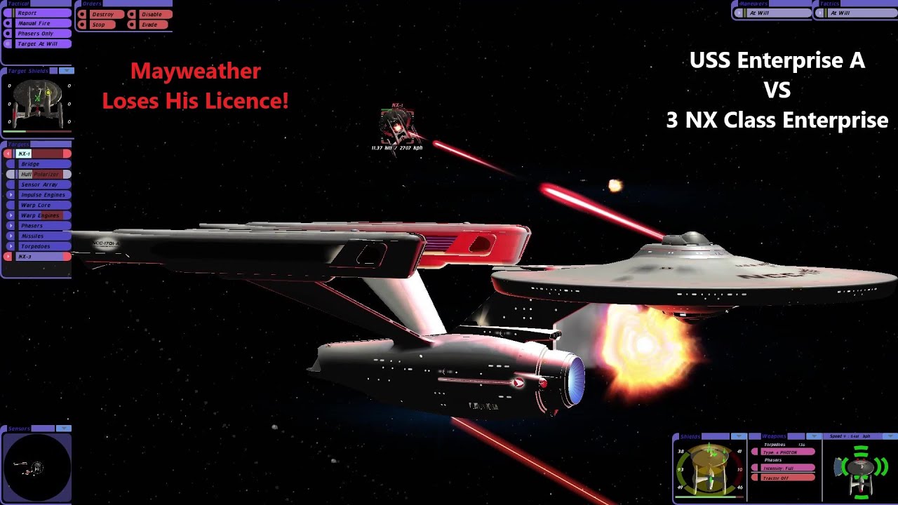 USS Enterprise A VS 3 NX Class Starships | BLOOPER | Star Trek Ship Battle |