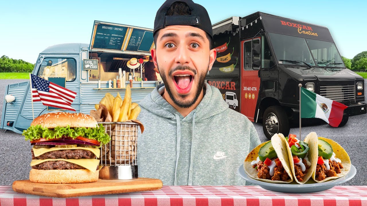Eating at FOOD TRUCKS from Around the World!