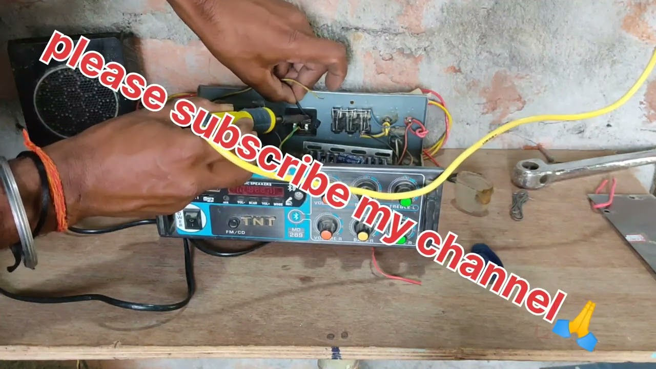 # TNT audio music amplifier repair #please watch full video #and subscribe my channel🙏💿