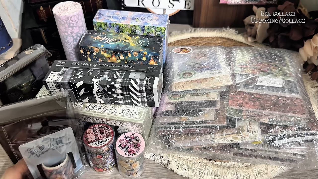 ASMR/購物開箱& Shopping unboxing sharing collage～