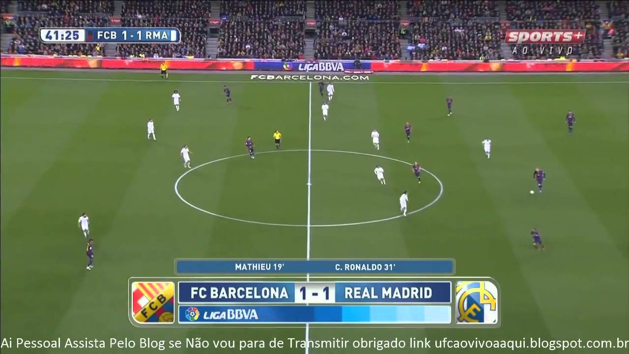 SUPER-CLÁSSICO COMPLETO: BARCELONA 2 X 1 REAL MADRID - NARRAÇÃO: MAURICIO BONATO