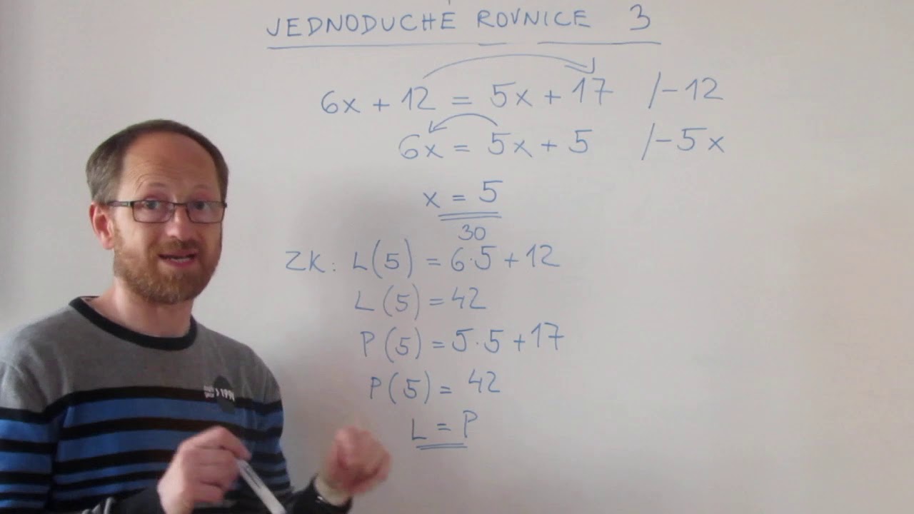 jednoduché rovnice 3