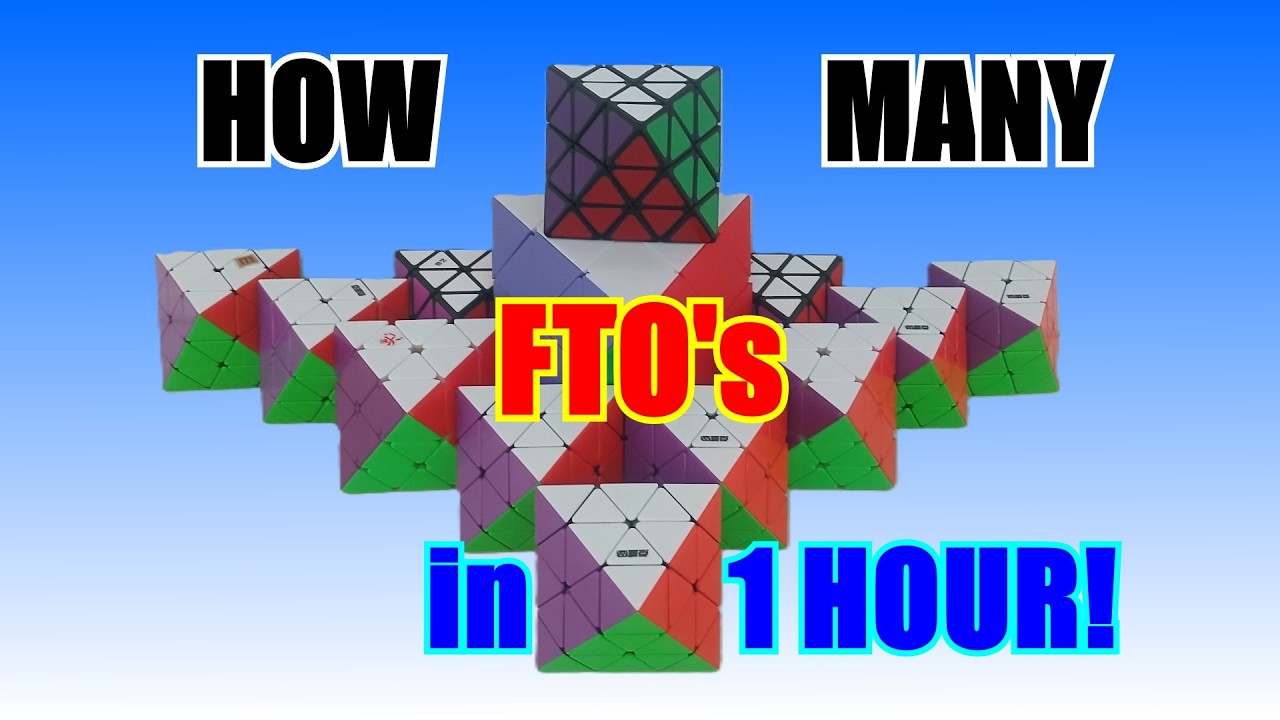 Can I SOLVE more than 60 FTO's in ONE HOUR?