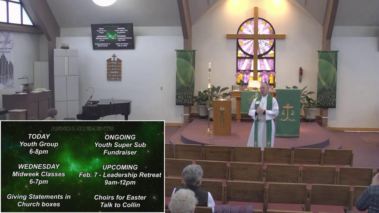 Sunday, January 18, 2026 10:45 A.M. Service