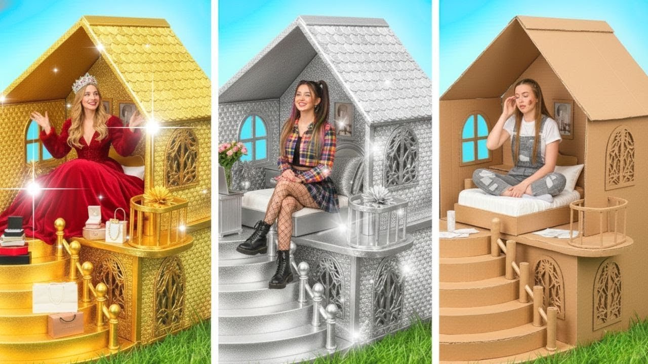 $1 vs $1,000 vs $1,000,000 Room Glow Up! Who Built the Ultimate Dream Space?