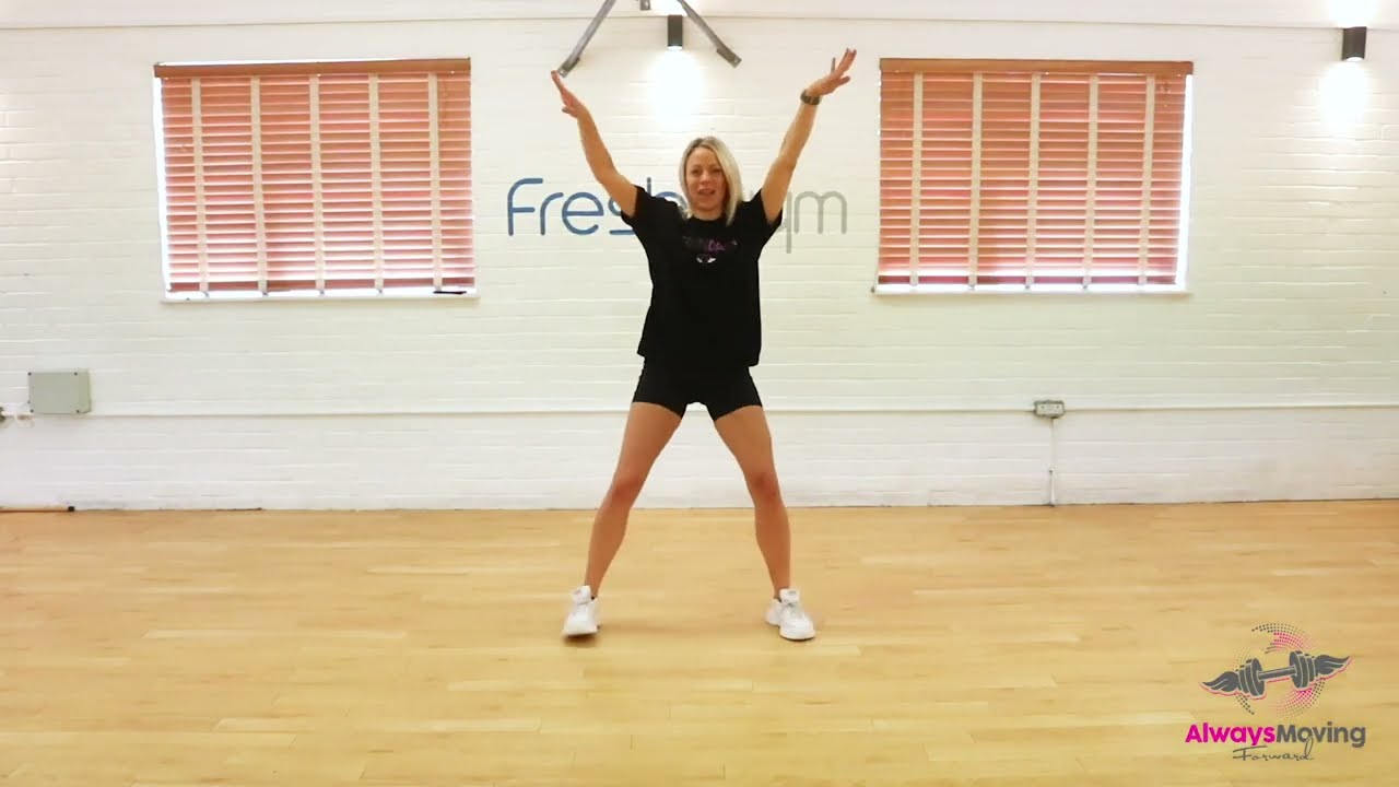 Basic Aerobics Combo for full class demoed in 5 minutes