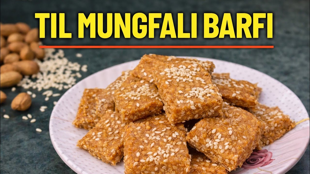 Live Tilli Mungfali Barfi Recipe | Winter Special Healthy Sweet | Easy & TastyTilli Mungfali Barfi
