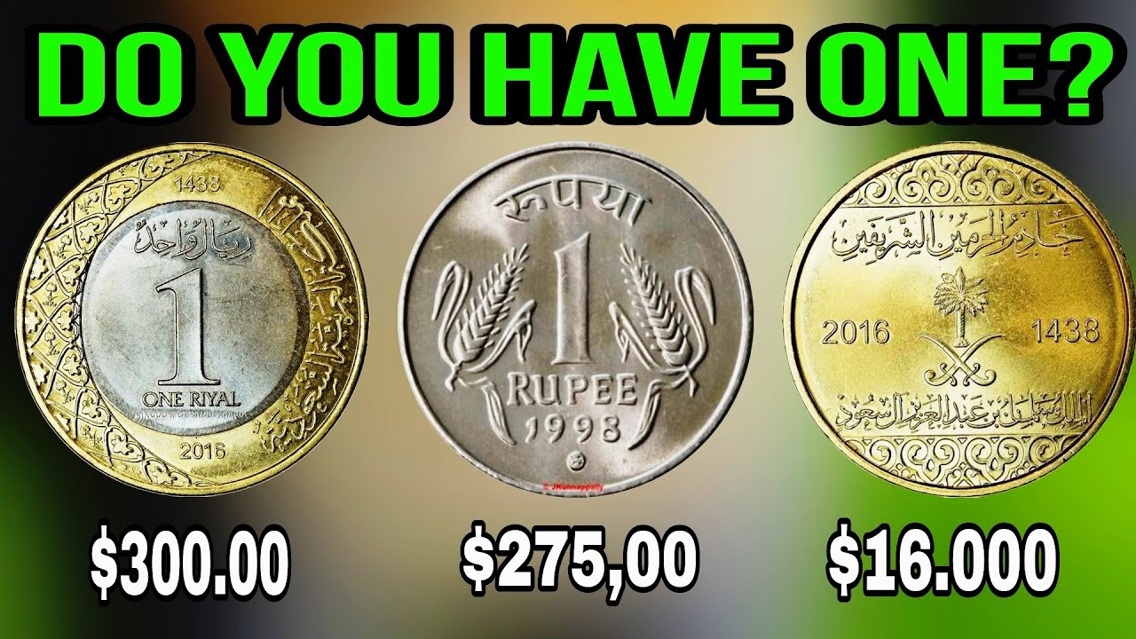 Top 3 Most Valuable Old Coins, Indian 1 Rupee,1 Riyal, 50 Halalas Saudi, Rare Coins Worth Million,