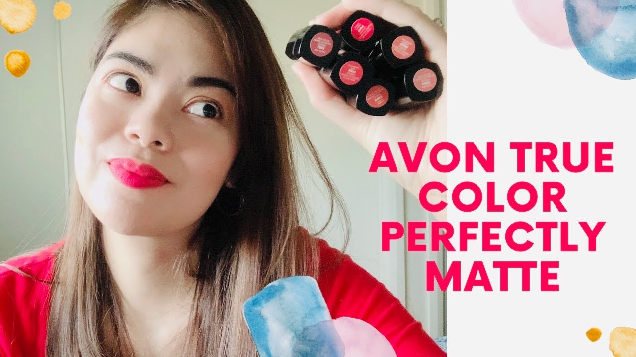 AVON True Color Perfectly Matte swatches!