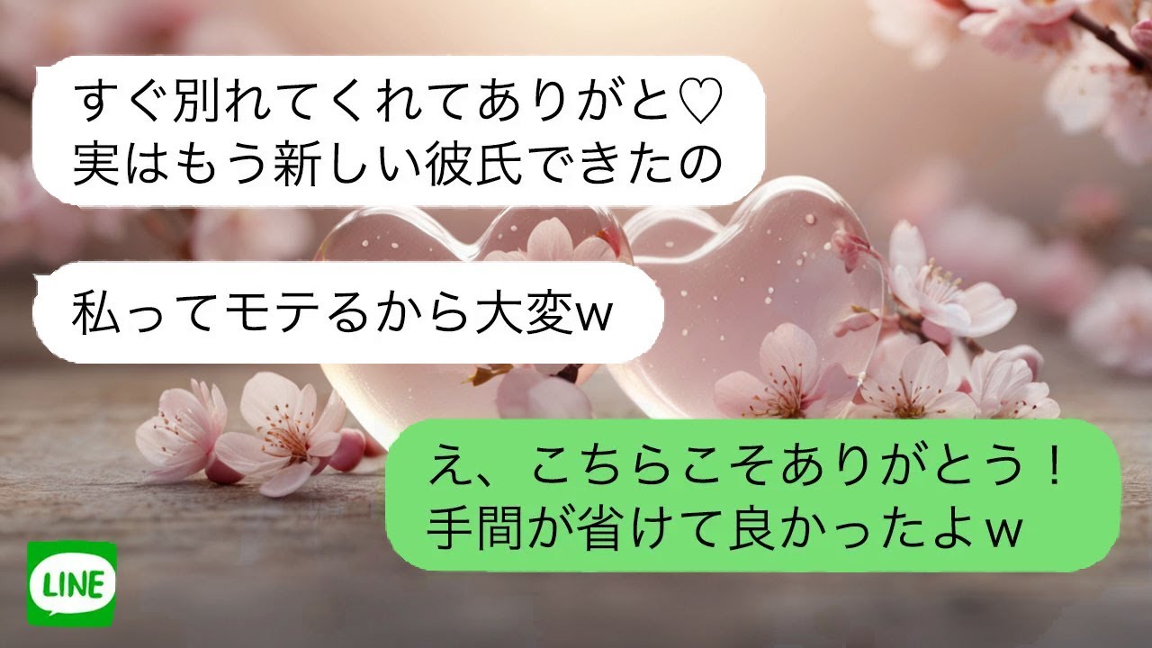 【LINE】 婚約中の彼女が浮気し突然別れを宣言。あっさり婚約破棄を受け入れた直後、彼女の態度が急変した理由とは。