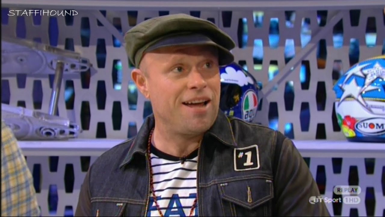 Keith Flint with Steve Mercer on MotoGP tonight