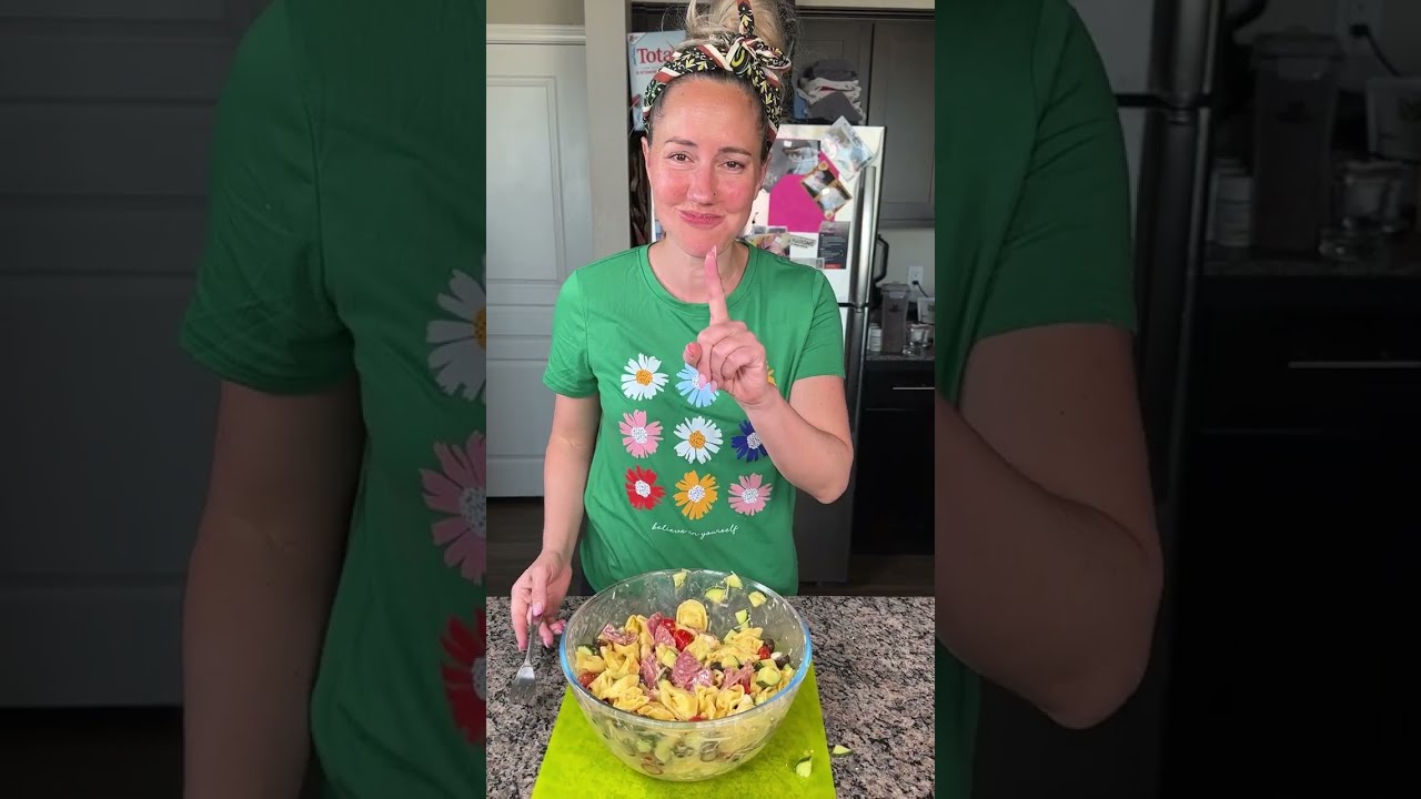 Легкий летний салат из пасты