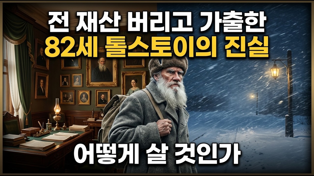 82세 대문호 톨스토이가 전 재산 버리고 가출한 진짜 이유 #톨스토이 #어떻게살것인가 #인생철학