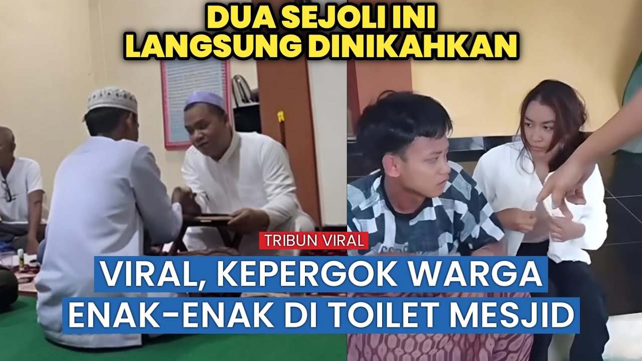 Viral, Dua Sejoli Ketahuan Warga Lakukan Hal Tak Pantas di Toilet Musala, Langsung Dinikahkan