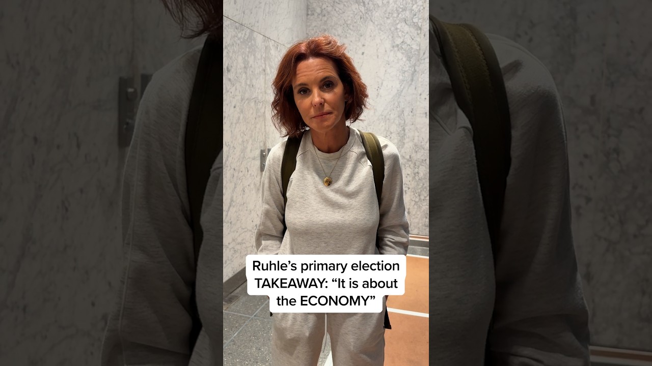Ruhle&rsquo;s primary election TAKEAWAY: &ldquo;It is about the ECONOMY&rdquo;
