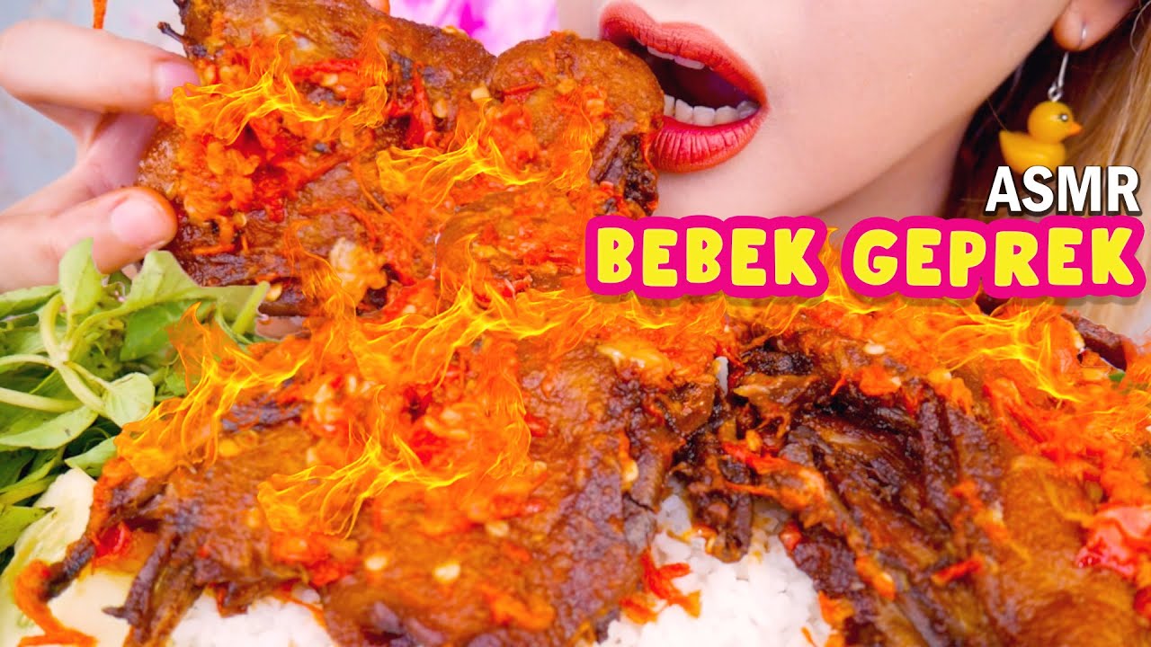 CEO GEPREK BERULAH LAGI😂 ASMR BEBEK MUDA SAMBEL GEPREK ENAK GA YA⁉️| ASMR Indonesia